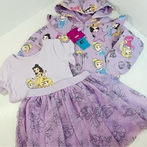 Disney Kids 3 Piece Princess Set with Tutu